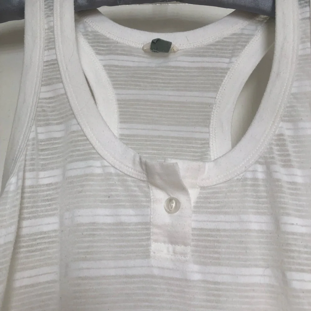 FOSSIL Y2K White Burnout Racerback Tank XS - Picture 8 of 14